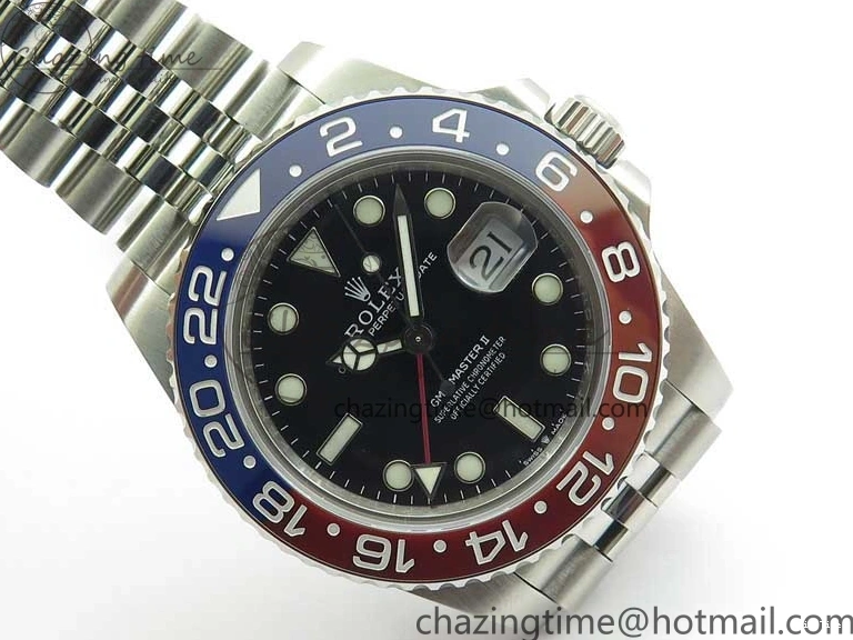 MiroTime 0521 UrbanStyle GMT-Master II 126710 BLRO 904L BP Maker 1:1 Best Edition Black Dial On 904L Jubilee Bracelet A3285 (Correct Hand Stack) 2517